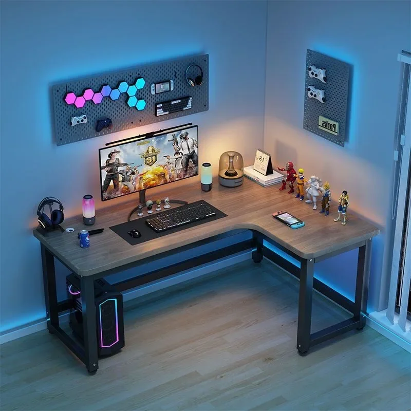 Corner Computer Desk Desktop Multifunctional Double Competing Table