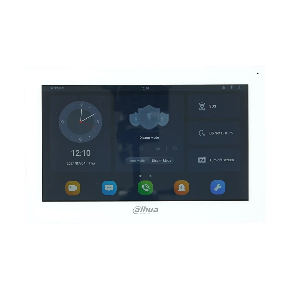 Dahua VTH5341G-W VTH5341GW-W  PoE(802.3af) Android 10-inch digital indoor monitor, Video Intercom monitor,wired doorbell monitor