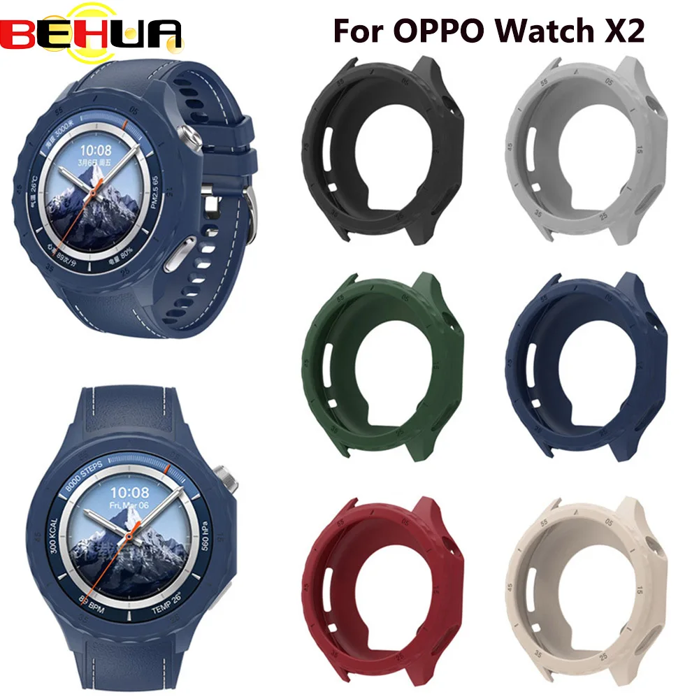 

Силиконовый защитный чехол BEHUA для умных часов OPPO Watch X2, противоударный чехол, защитные чехлы, аксессуары