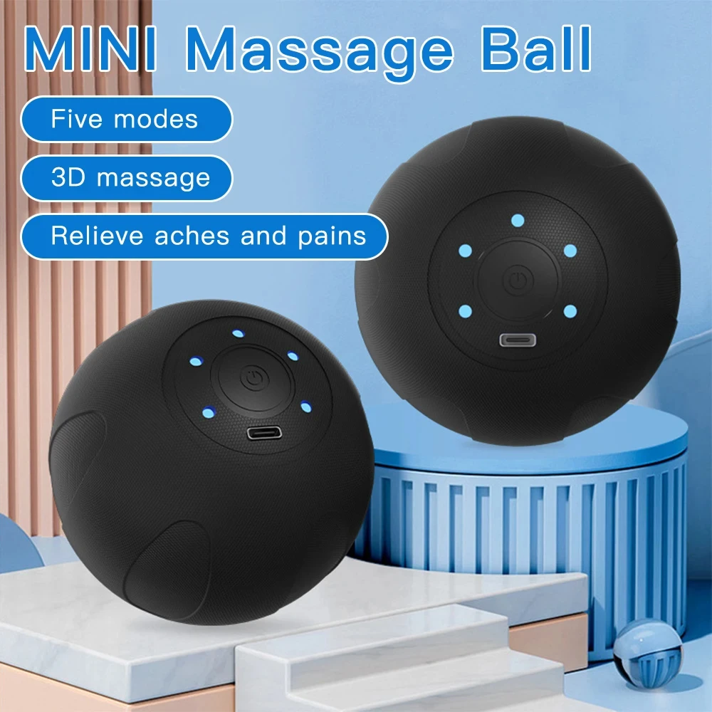 3D Fascia Ball Electric Massage Ball Body Massager Fitness Yoga Exercise Vibrating Ball Muscle Relaxation Yoga Muscle Relaxation