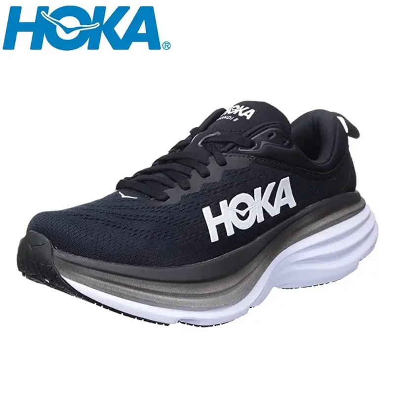 Hoka OneOne Bondi 8 Outdoor Sport Running Shoes Breathable Anti Slip Cushioning Road Runs Shoes Men Women Sport Shoes