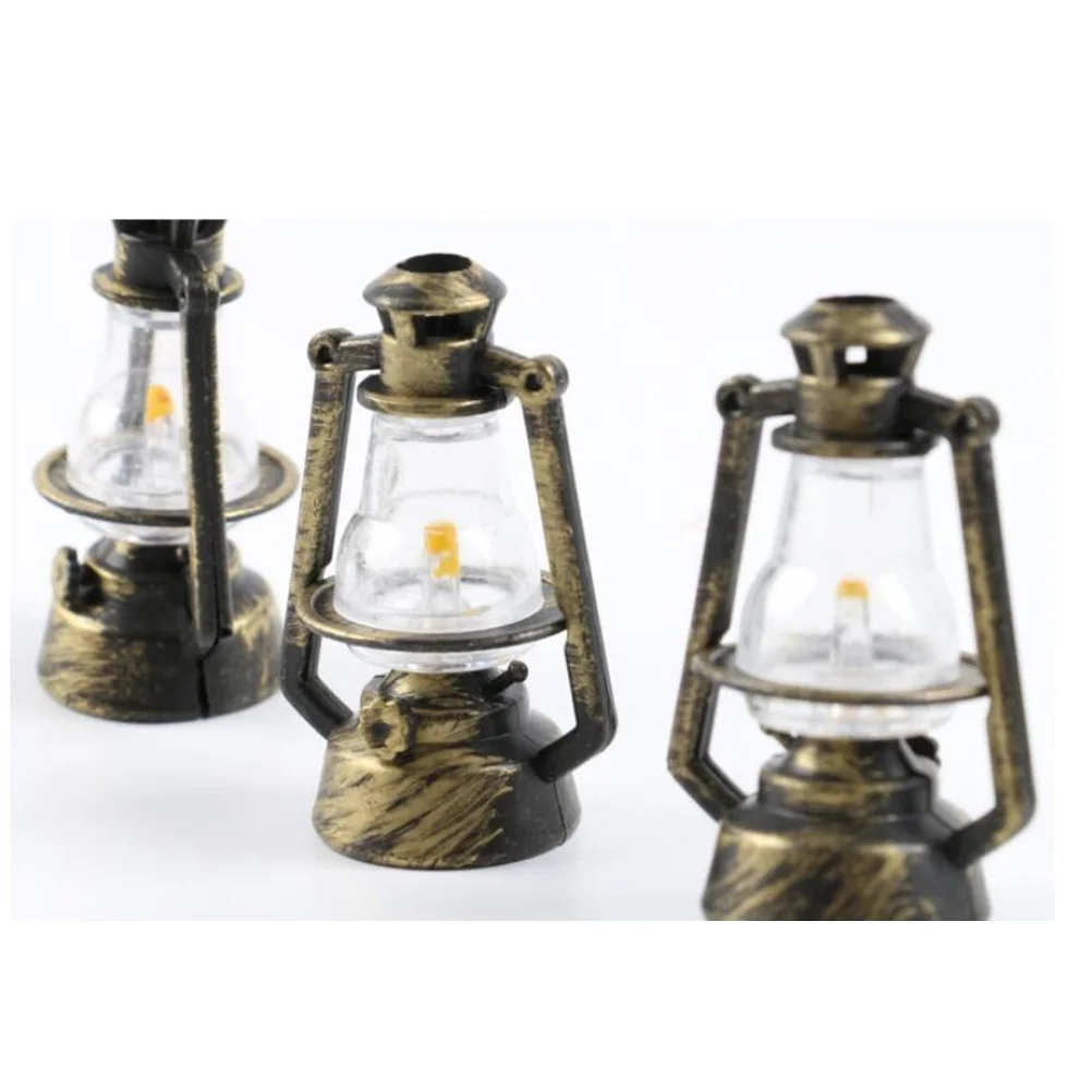 6 stuks retro lantaarn vintage licht draagbaar decoratief licht voor Halloween Party spookhuis kamer retro lamp