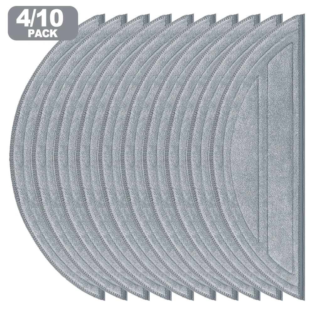 

Microfiber Mop Cloths for Roborock Q10 S5 Q10 S5+ Q10 VF Q10V Q10V+ Replacement Kit Available in 4 and 10 Packs