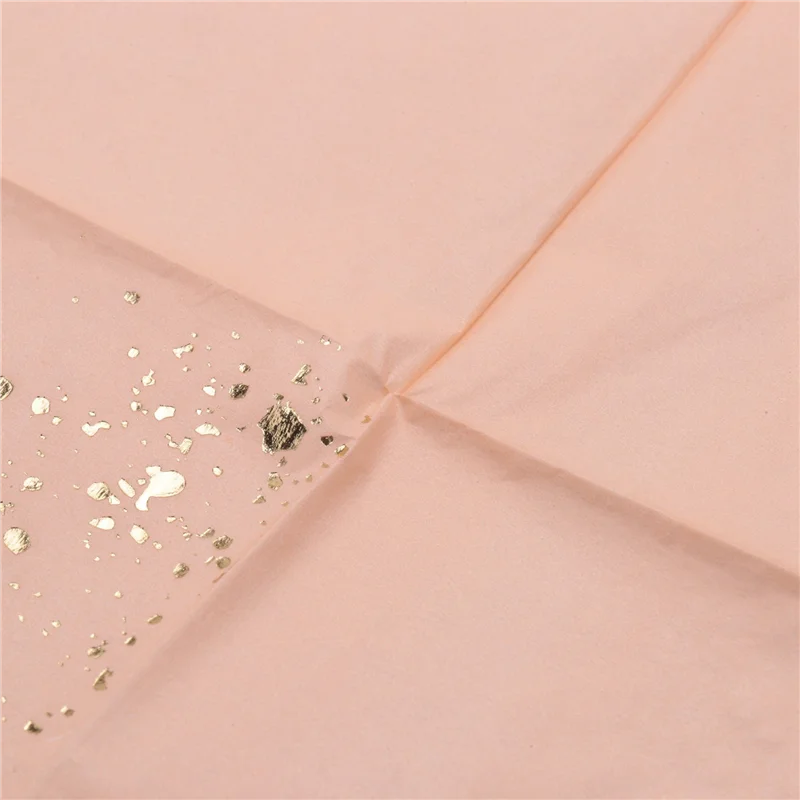 

AA20-120X Gold Blocking Pink Marble Texture Disposable Tableware Set Paper Napkins Tableware Supplies Disposable Paper Towels