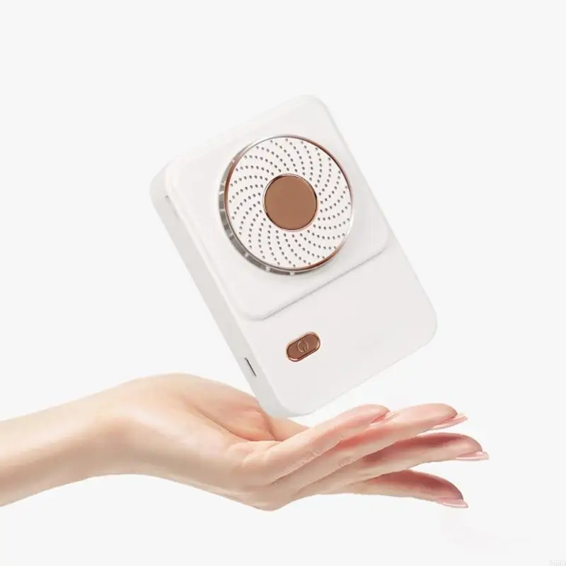 Mini fã pescoço, design fofo pequeno fã portátil pescoço para crianças elegantes meninos e meninas viagens ar livre