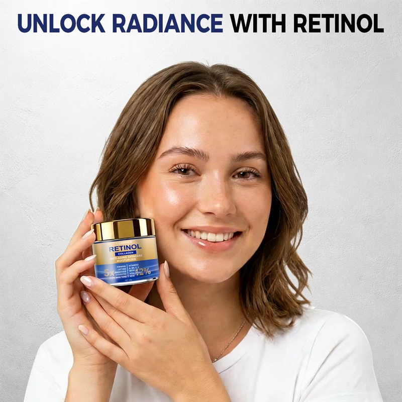 Retinol Face Cream Moisturizing Wrinkle Remover Collagen Hyaluronic Acid Creams 30g/60g Skin Care Cosmetic for Women&Men view 6