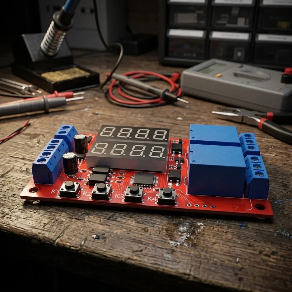 For Precise Task Scheduling Dual Channel Time Delay Switch Optocoupler Isolation Switch Electronics Project Time Delay