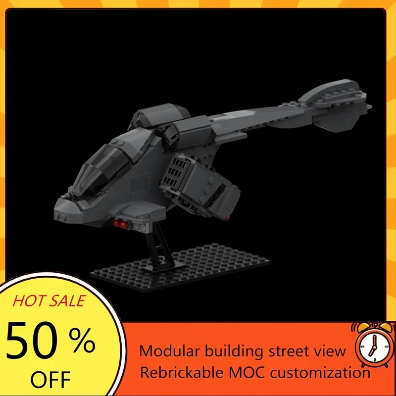 

294PCS Popular Space War Movie Model MOC Building Bricks Gunship Modular Technology Gifts Holiday Assemble Children Toy Suit