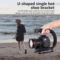 U-Shaped Portable Handheld Photography Camera Holder Fill Light Holder Hot Shoe Handle DV Bracket Stabilizer for SLR DV