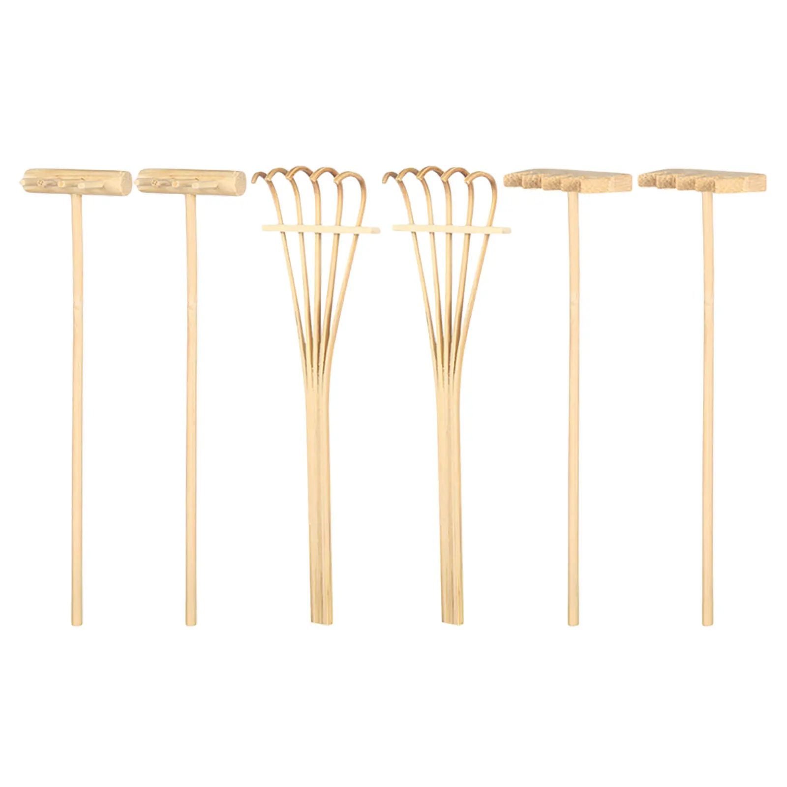 

6Pcs Small Sand Rakes Precision Bamboo Rake Set for Sand Art Design Decorative Rake Tools Decoration