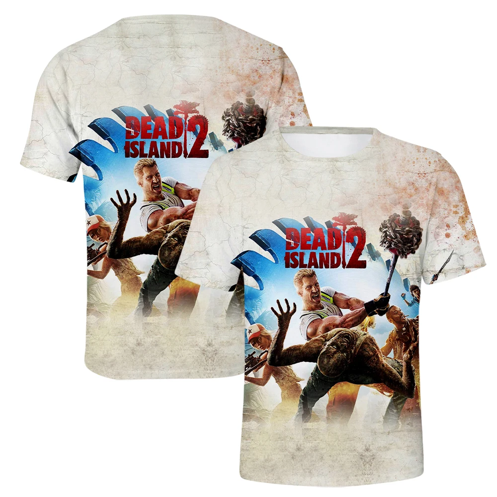 Summer Game Dead Island 2 T-Shirts 3D Print Streetwear Men Women Fashion Oversized Short Sleeve T Shirt Kids Tees Tops Clothing