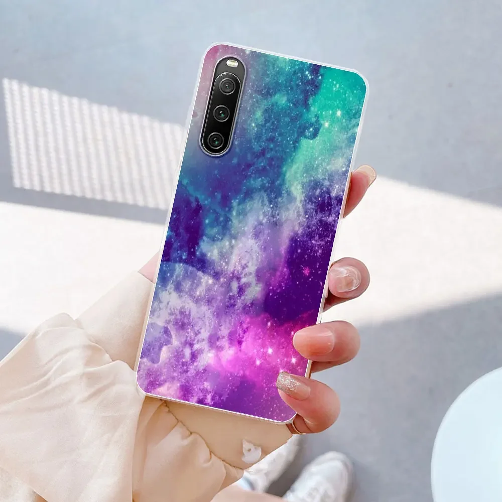 For Sony Xperia 10 IV Case For Sony Xperia10 IV Clear Cover Marble Painted Silicone Soft Funda For Sony Xperia 5 IV Bumper Coque