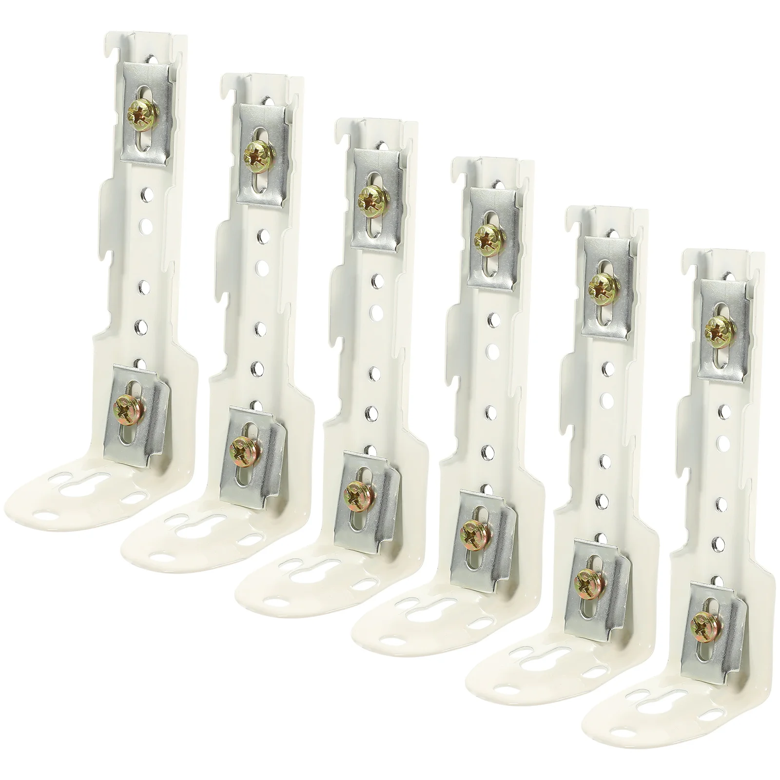 6 قطعة دعامات مسار الستارة المعدنية للمنزل والمكتب والفندق ملحقات تركيب نافذة السلس أجهزة التركيب