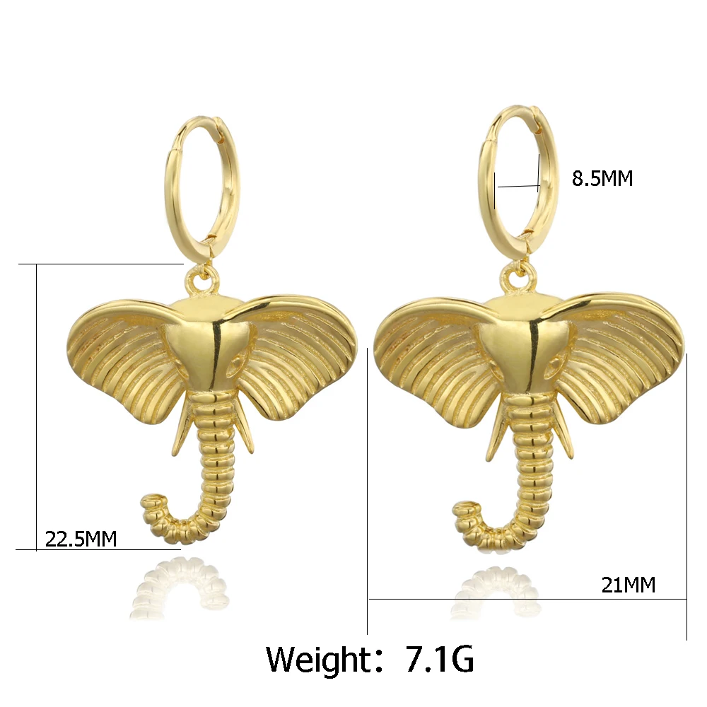 SHADOWHUNTERS حقيقية 925 فضة الفيل هوجيز أقراط خمر الفضة 925 المرأة فريد إسقاط أقراط مجوهرات نسائية