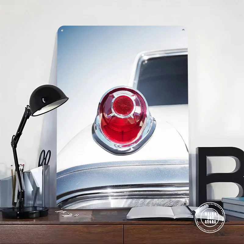 1962 Monterey Taillight Printed Poster Customized Wall Art Retro Vintage Metal Tin Signs for Garage Home Decor Office Decoration