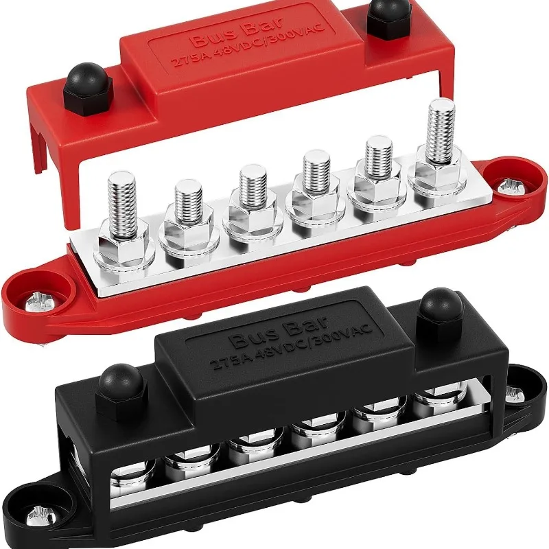 250A 275A 6‑Position Heavy‑Duty Bus Bar Power Distribution Terminal For Vehicle Vessel Circuit Modification Component