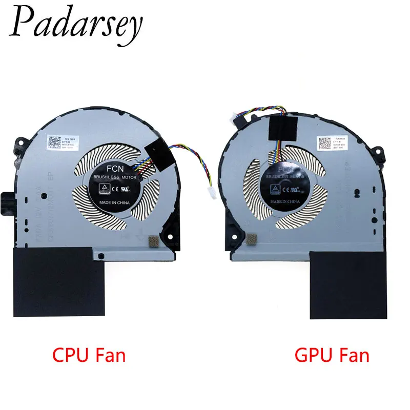 Padarsey-ventilador de refrigeración GPU para CPU de ordenador portátil, repuesto para ASUS Rog Strix 17 GL703 GL703GS GL703GS-DS74 GL703GM S7B S7BM S7BS Series