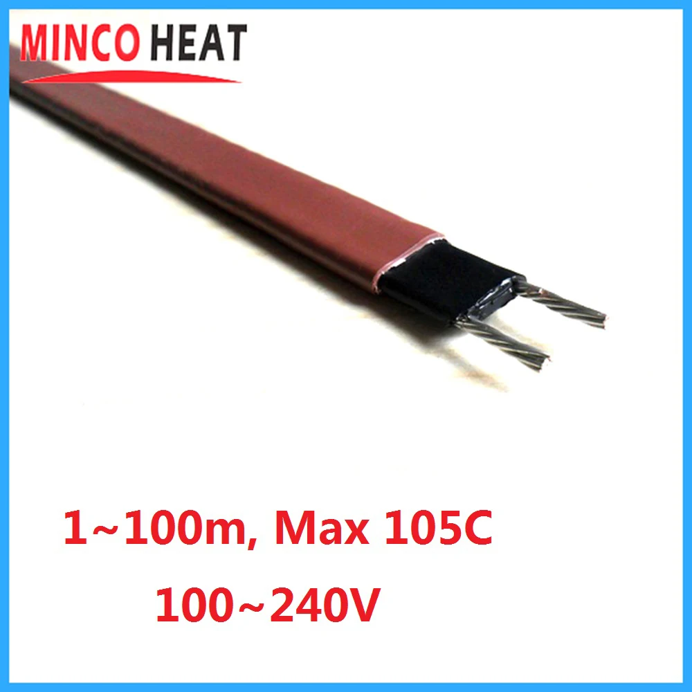 

MINCO HEAT ZXW-J750-20 1~100m Electric Heating Wire Pipe Anti-Freeze Protection Self-Regulating Heating Cable 110~220V