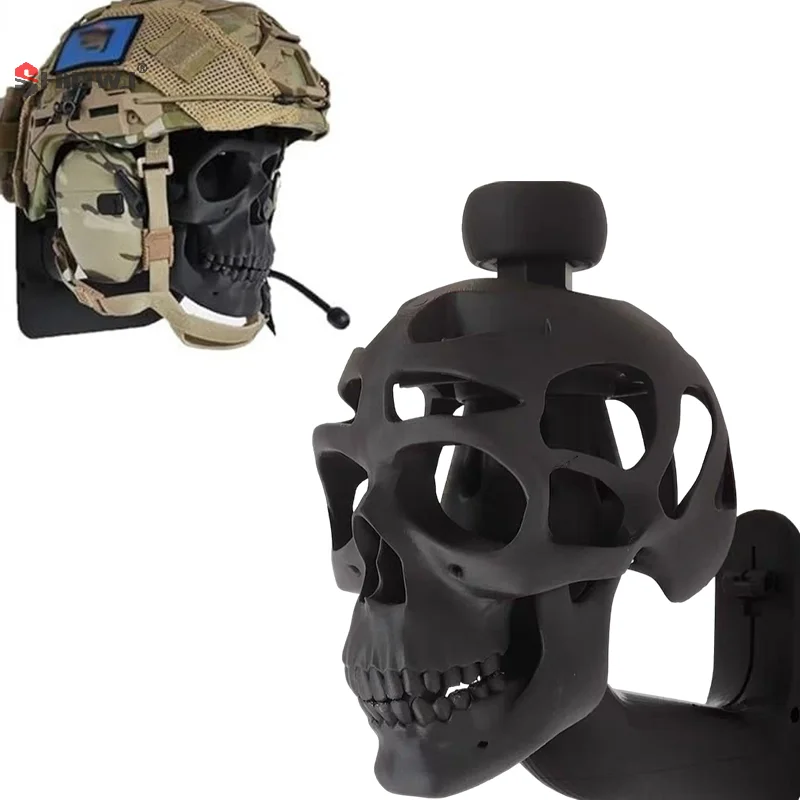 3D Skull Helmet Display Holder Motorcycle Helmets Skull Rack Creative Wall Mounted Bike Helmet Storage Hanger Motorcyclist Gift