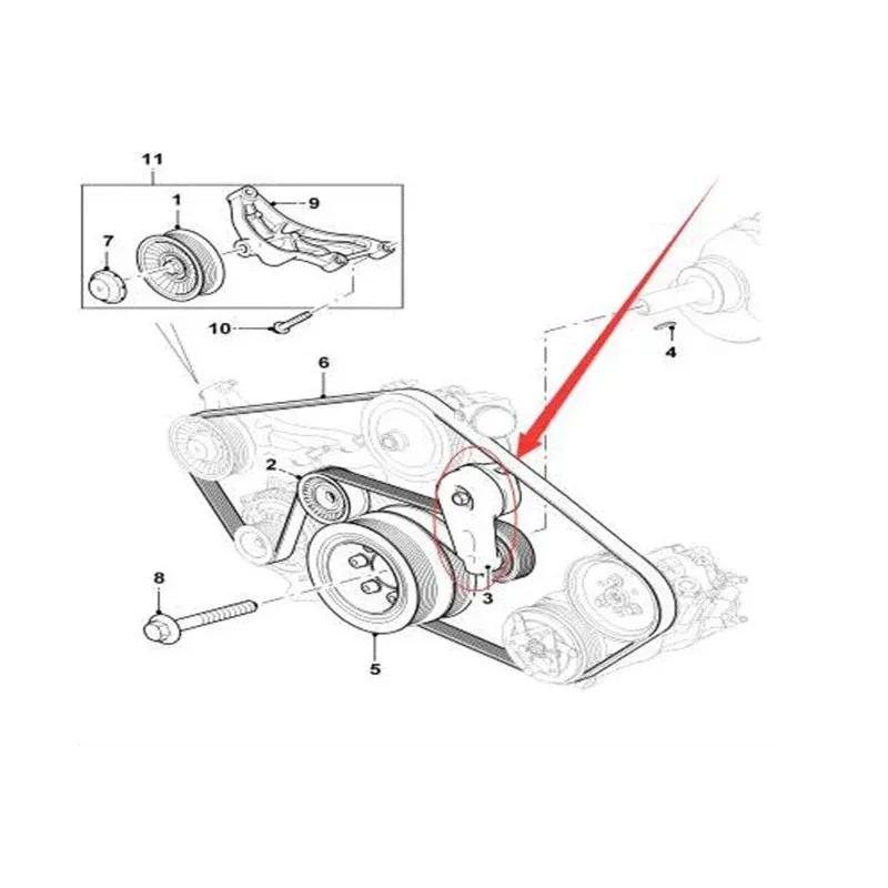 For  Supercharger Engine Bearing Tensioner