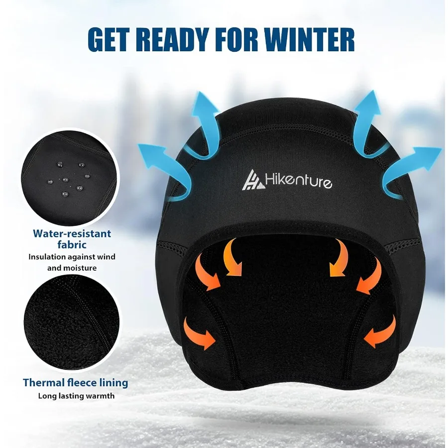 남녀공용 겨울 두개골 모자 헬멧 라이너 보온 모자