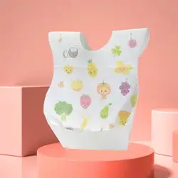 Disposable Bib Baby Saliva Napkin Kids Dining Clothes Protector No-wash Waterproof Anti-dirty Bib Eating Portable Disposable Bib