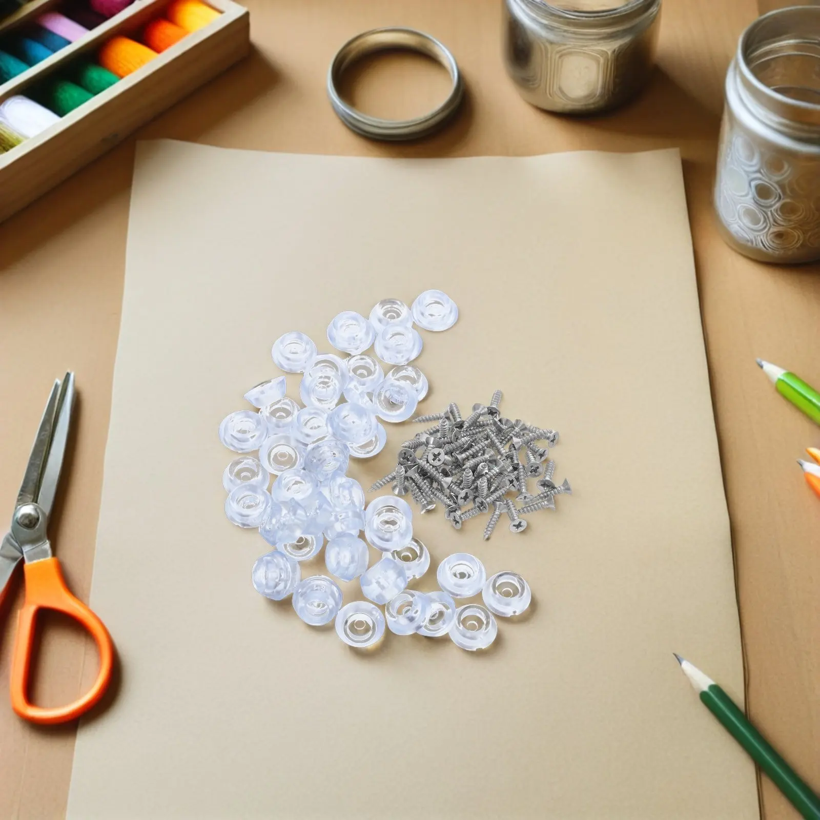 

150Pcs Cutting Board Stable Rubber Feet Non Slip Shock Absorption Bumpers Pads Kitchen Quiet Cooking Accessories