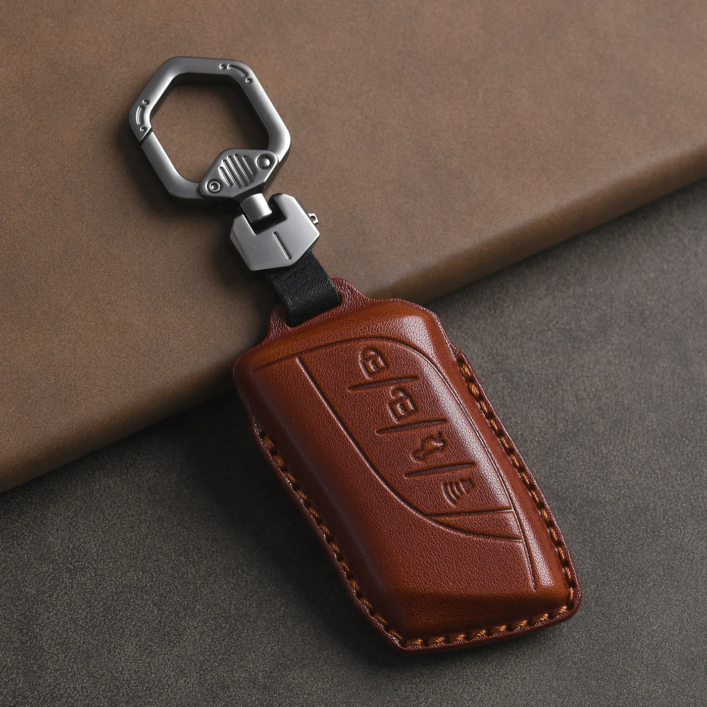 Защитная пленка из натуральной кожи для Lexus Key Cover Es200/Nx/Rx/Ux300/Ls500, чехол для ключей, брелок