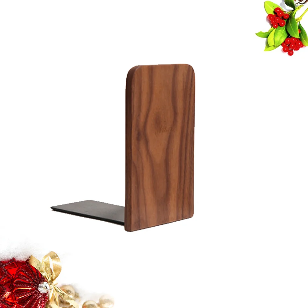 

2Pcs Creative Wood Book Supports Ideal Gift for Friends Family Home Office Shelf Organizer Book Stoppers Bookends Shelves