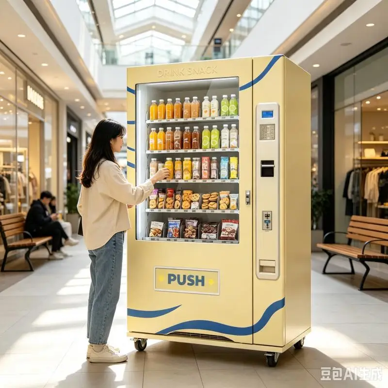 Metal Vending Machine for Snacks & Drinks Combo with SDK Function Customizable Capacity & Remote Monitoring Customized