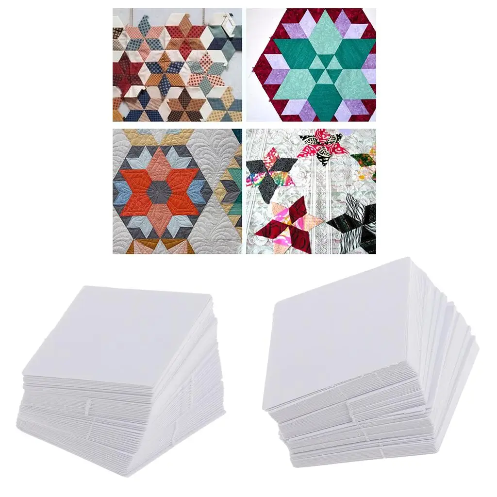 Hexagon Patchwork Template Quilting Paper Sewing Craft Quilted Template Pattern Papers for Sewing Projects