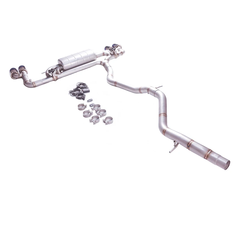 

Applicable to 18th model Audi Q7 2.0T 304 stainless steel high-performance Catback with valve exhaust system