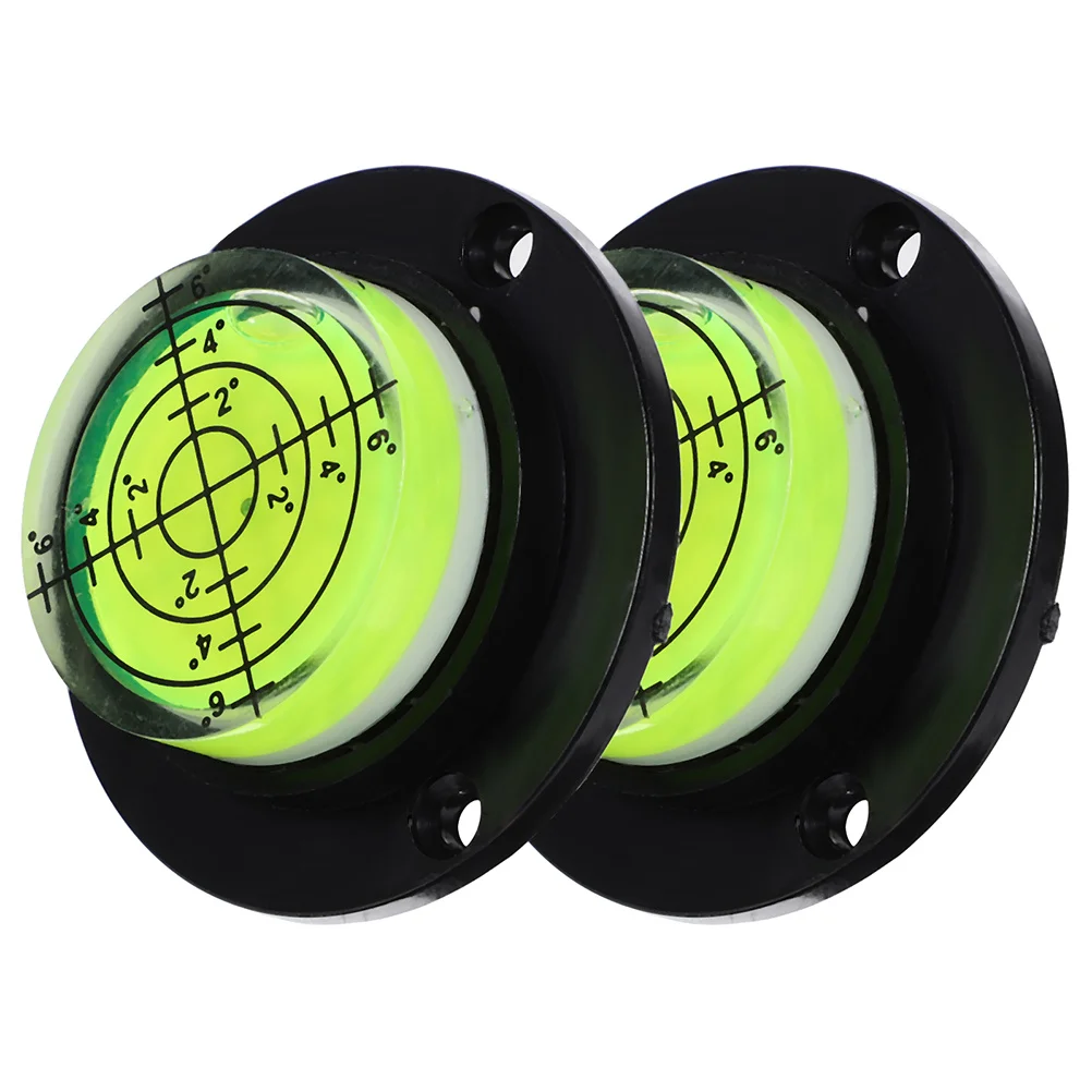 2 шт., маленький пузырьковый прецизионный пузырьковый уровень, инструмент с основанием, круглый выравниватель для штатива Rv, фонограф, измерительный инструмент «сделай сам»