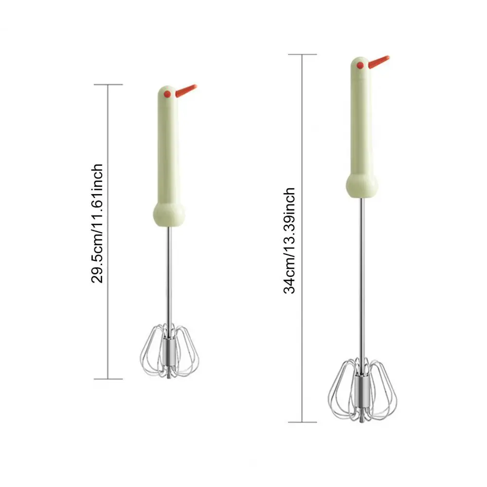 Egg Beater Time-saving Egg Beater Stainless Steel Egg Whisk Hand Push Rotary Blender Mixer Kitchen Tool for Beating Stirring