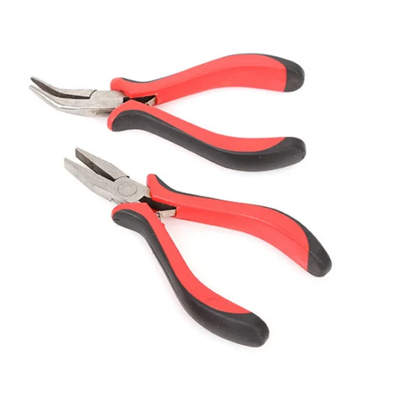 Miniature DIY Hair Extension Tweezers Ring Pliers Beads Feather Extensions Hair Styling Tools for Beauty Care