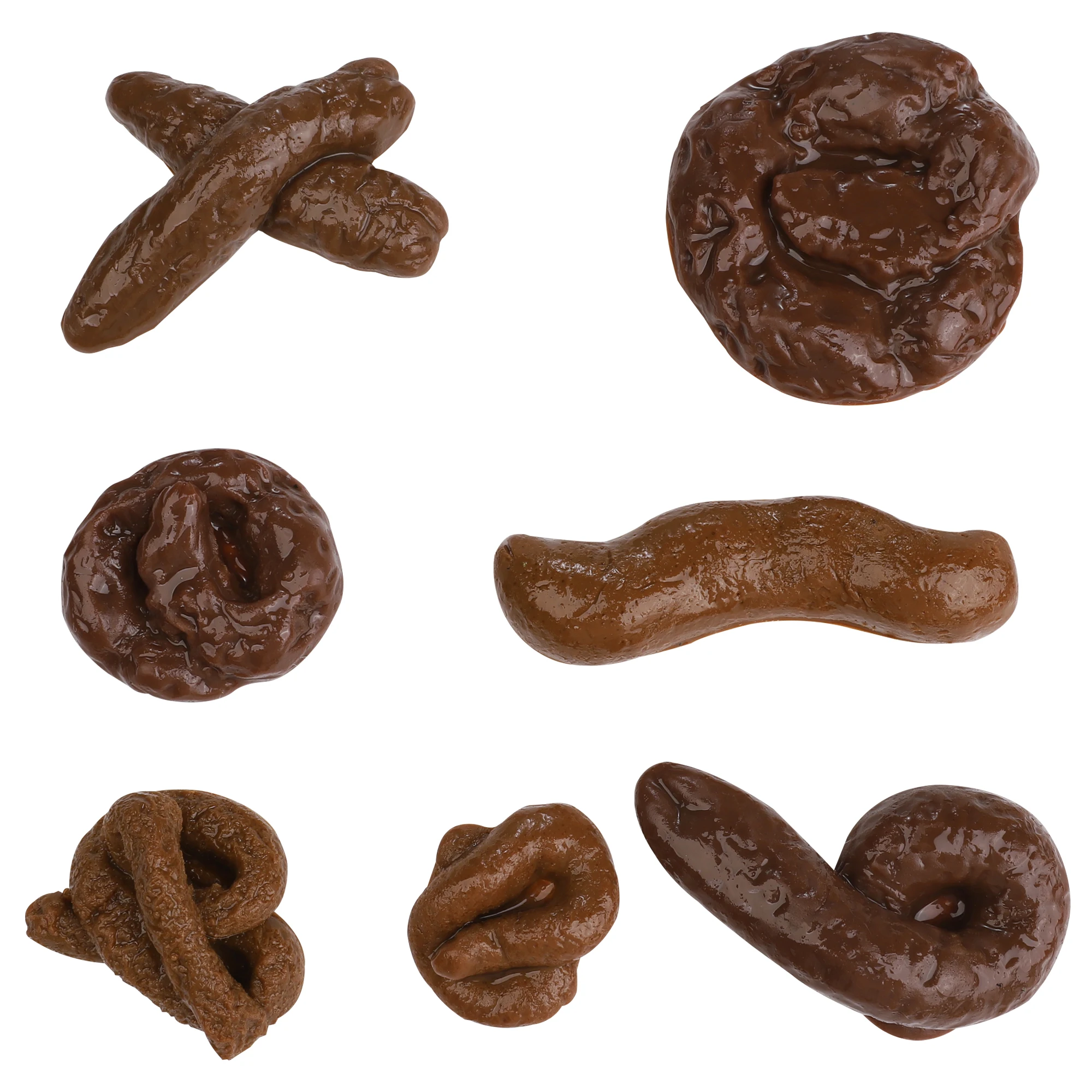 

7Pcs Fake Poop Toy, Fake Turd Adult Gags and Practical Joke Poo Shit for Halloween April Fools' Day Prank Party Supplies