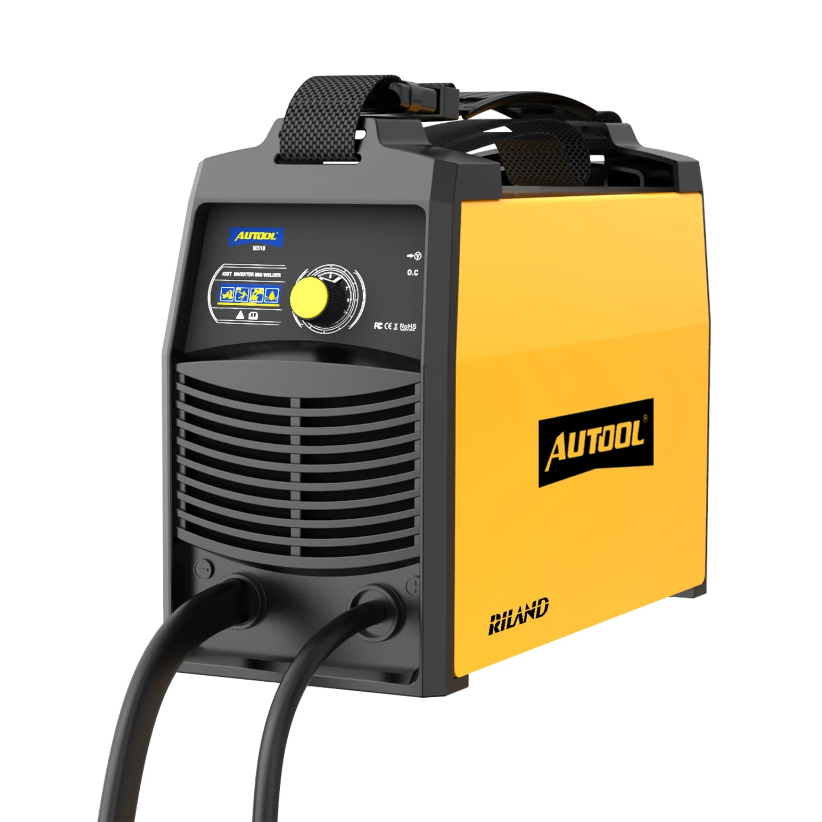 AUTOOL M518 110V No Gas MIG Welder Gasless IGBT Automatic Feed Flux Core Wire Welding Machine Inverter Portable Welder