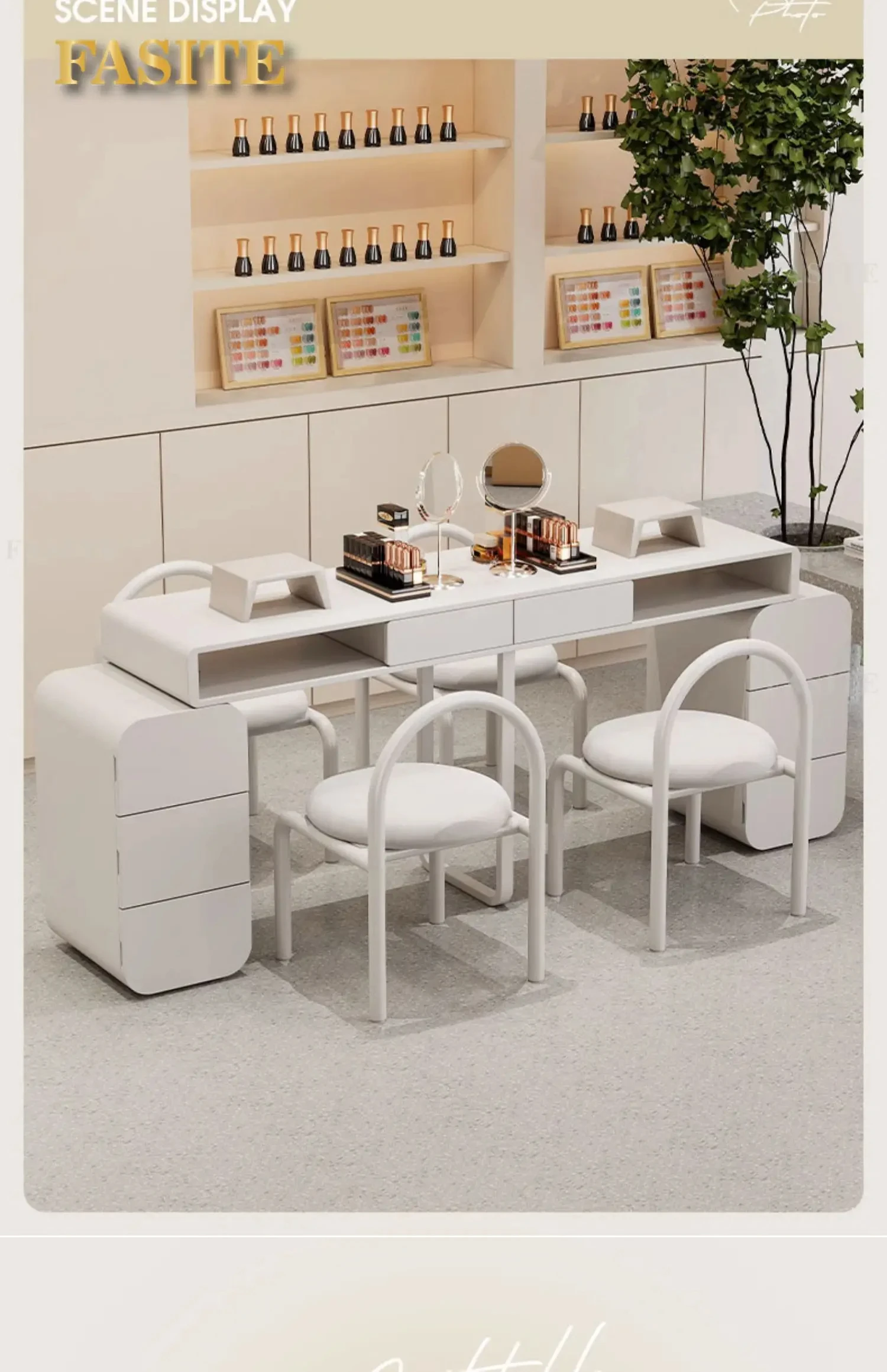 Professional Manicure Table Beauty Salon Simple Dressing Nail Tech Table Headboards  Beauty Furniture