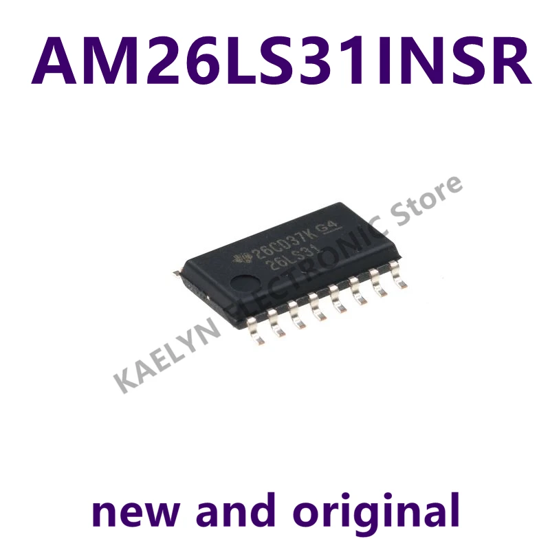 10PCS/LOT  AM26LS31INSR SOIC-16 Silk-screen:26LS31 RS-422 Interface integrated circuit Quadruple differential line driver Brand