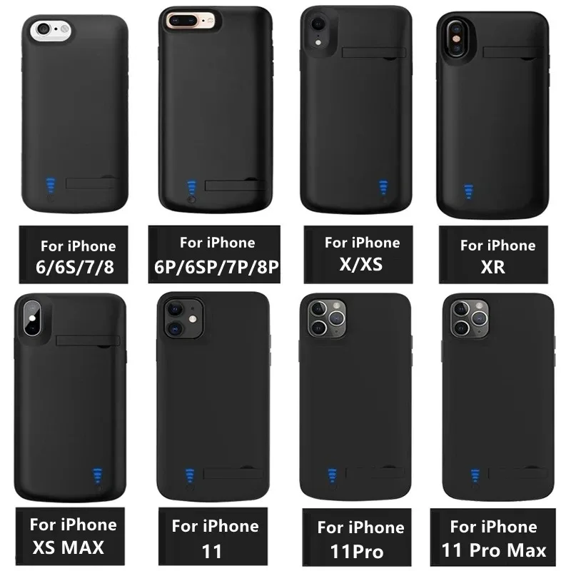 10000mAh Battery Charger Case Powerbank For IPhone 6 7 8 SE X XS XR 11 12 13 14 15 16 pro Backup External Phone Charging Case