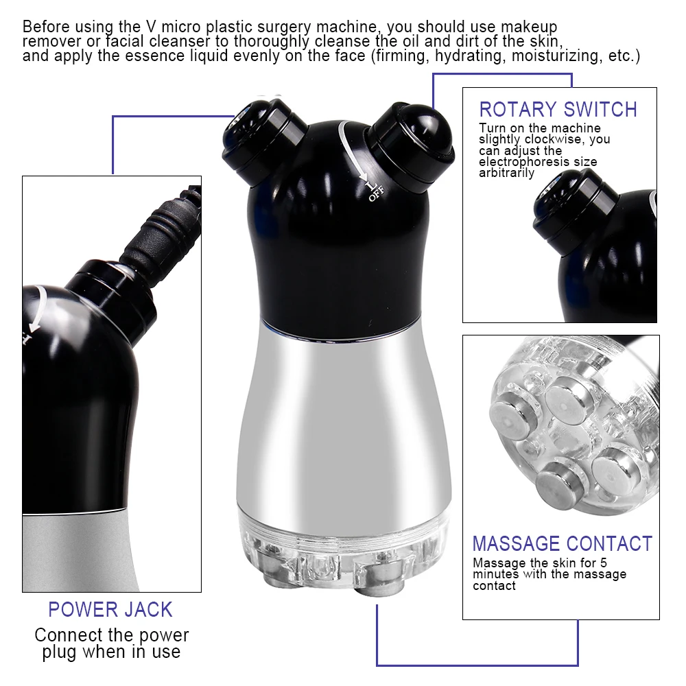 Elektroporation RF Radiofrequenz 3 Farben Facelifting Mesotherapie Haut Festes Massagegerät LED Photon Verjüngung Schönheitsgerät
