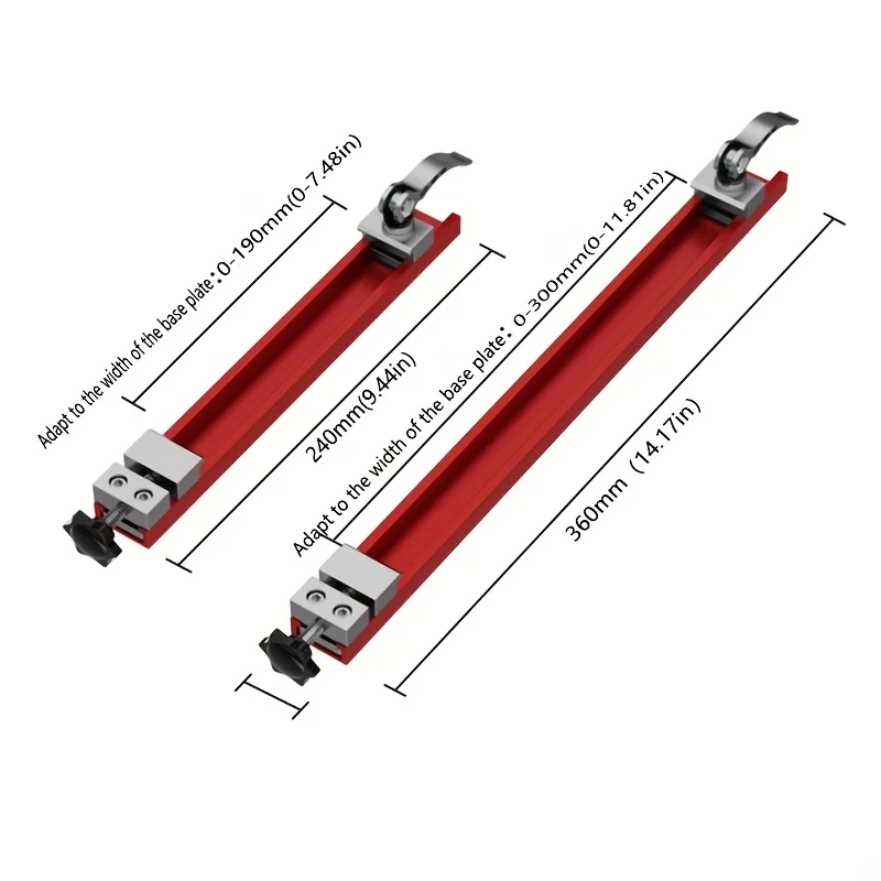 1Pcs Precision Aluminum Alloy Circular Saw Guide Rail Adjustable Cutting Machine Base for Woodworking Precision Cutting Tool