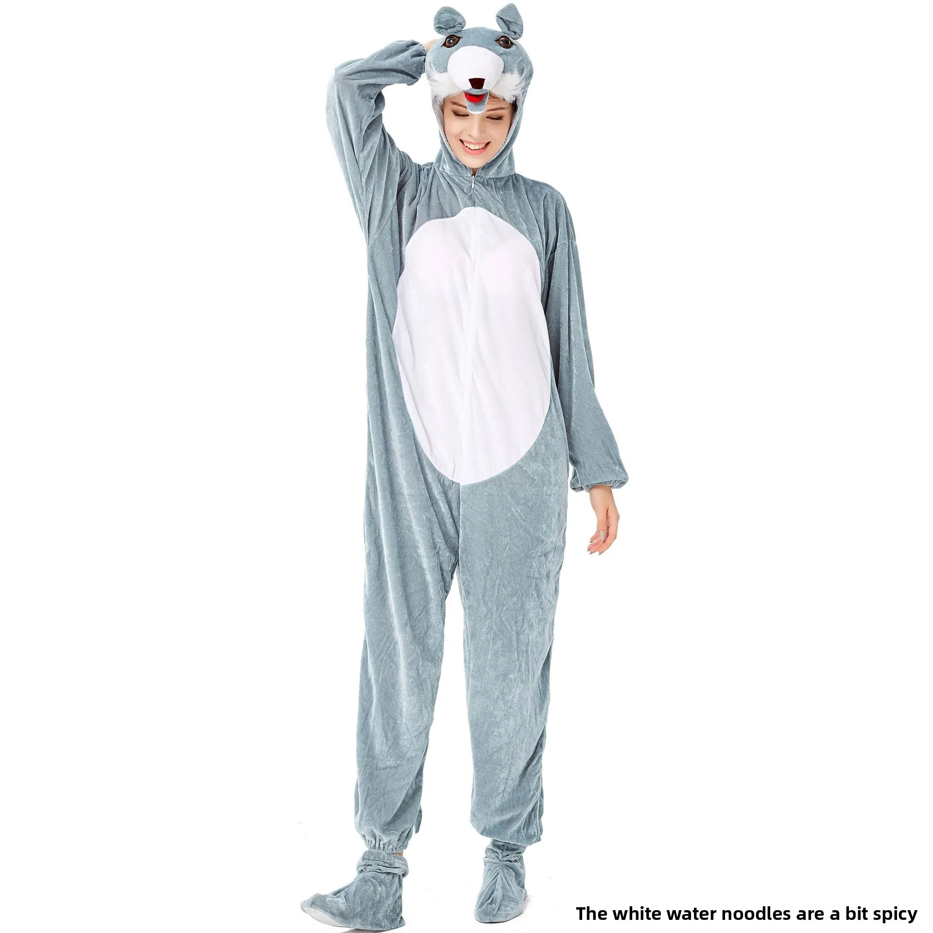 

Женский костюм на Хэллоуин, ролевой костюм волка, цельный костюм животного, сценический костюм для выступлений, ансамбль для косплея