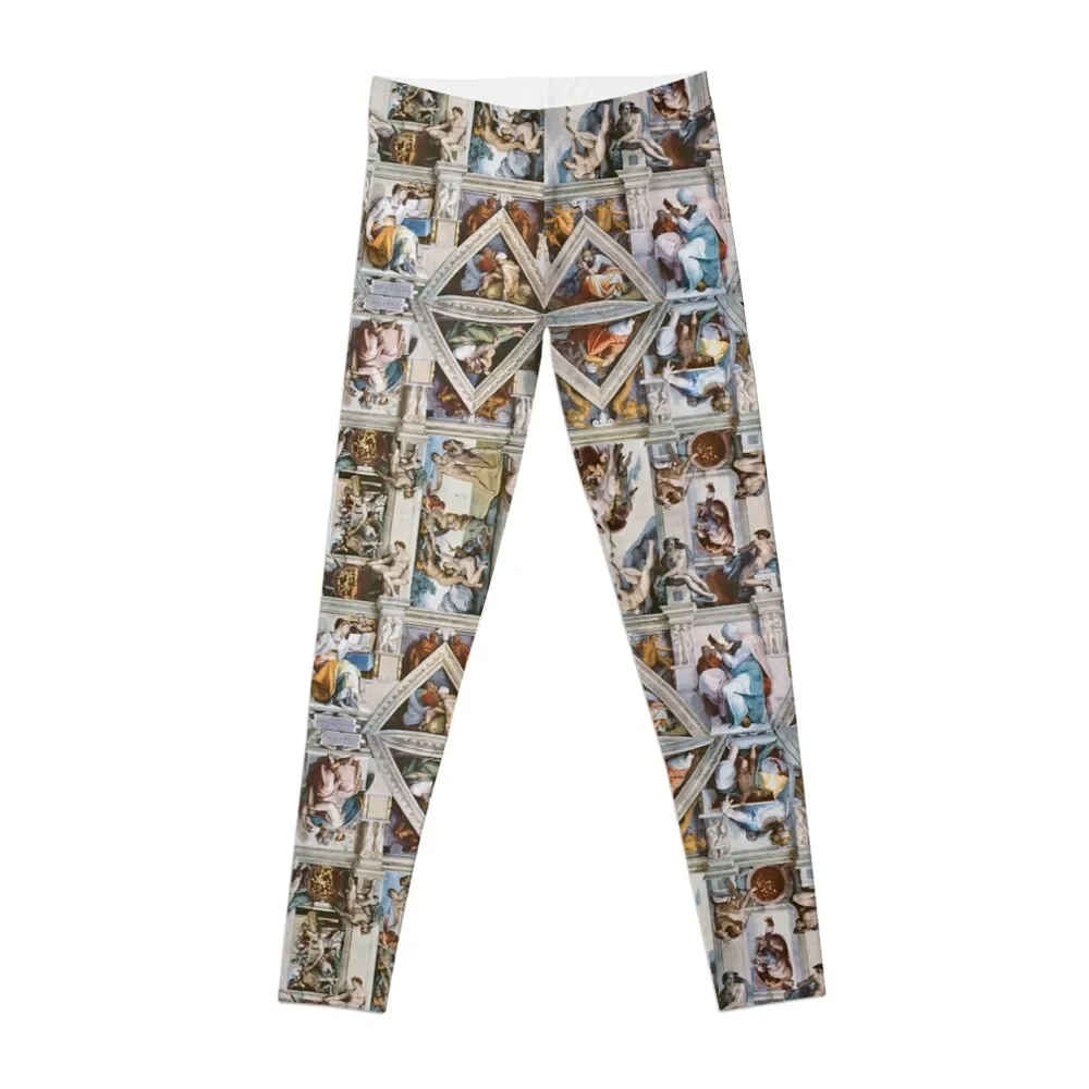 

Michaelangelo - Sistine Chapel Ceiling Leggings gym's clothing joggers for Womens Leggings