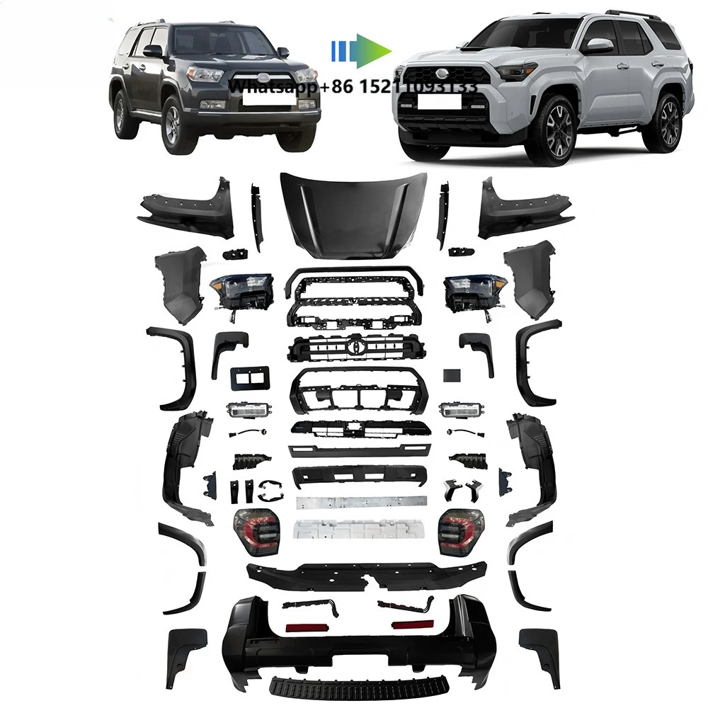 Upgrade Style Facelift Body Kit for 4 R-unner 2010-2013 Include Front Rear Bumper Grille Headlight Rear Lamp