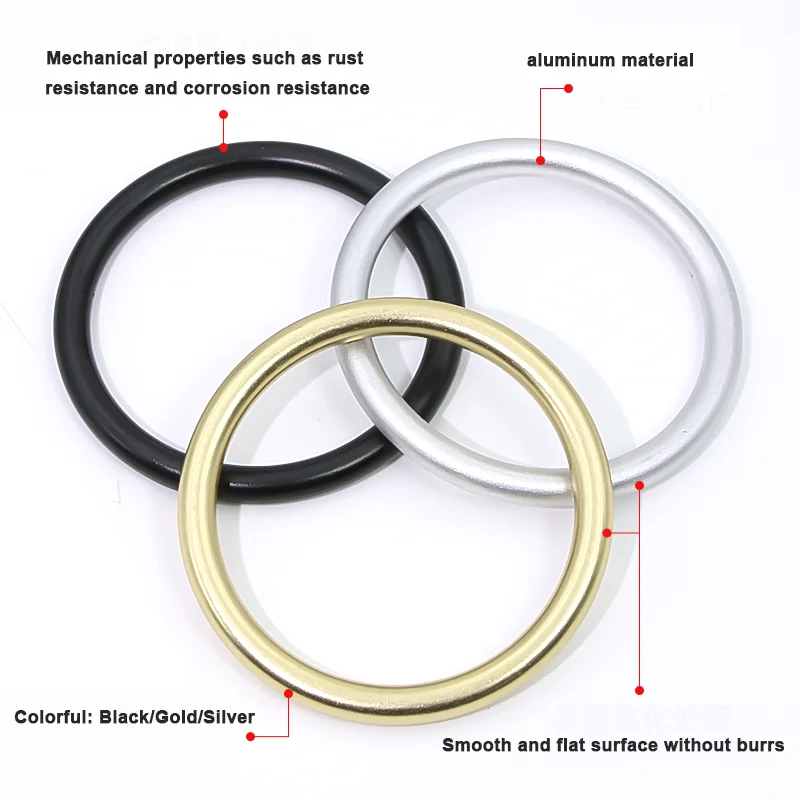 1/2/5PCS Colorful Aluminum Round Shape Purse Sewing Frame DIY Bag Handles For Bag Making Purse Handles Replacement Crochet Bag