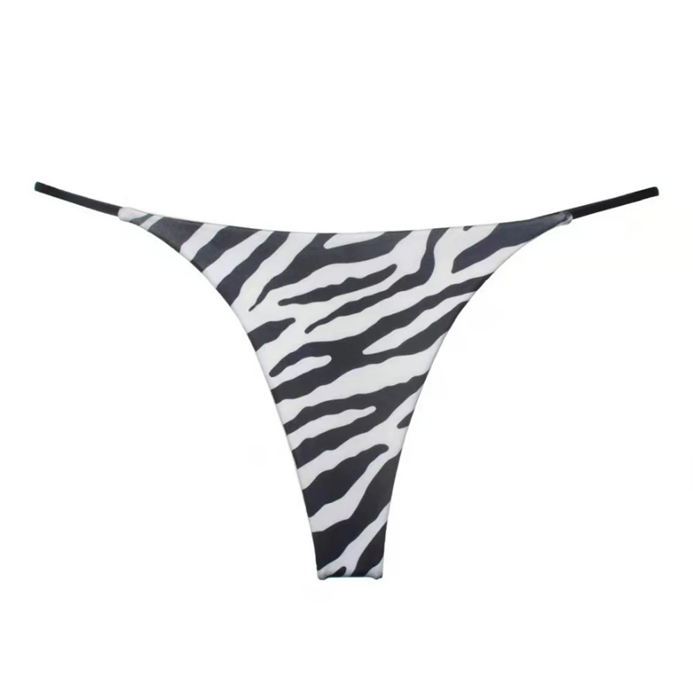 Women\'s Sexy Lingerie Leopard G-String Bikini Thong Seamless Camouflage Panties Low-waist Underwear String Femme Sex