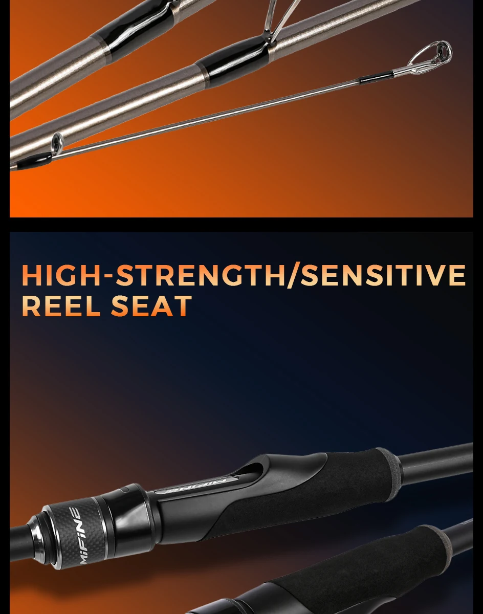 Mifine BASTION Reise-Spinnrute 30T L/ML/M/MH Köder 3-12g/4-15g/5-25g/7-28g/8-35g/10-42g Seaguide RA Ring Rock Fishing Rods F – Detail 6