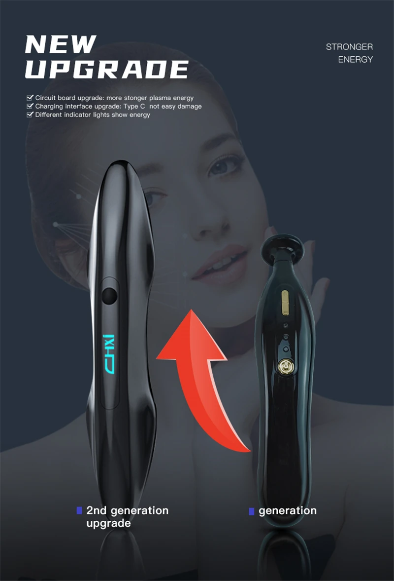 Acne Removing Instrument Meter Plasma Treatment Beauty Instrument Ozone Treatment Facial Acne Therapy Firming Skin