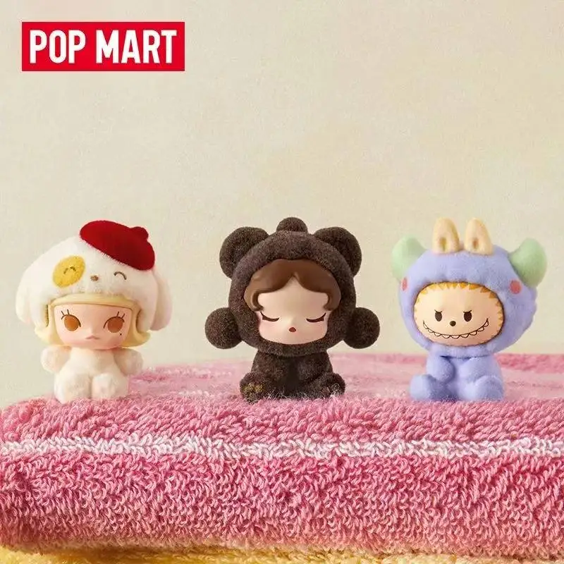 POP MART, 빈 파자마 드래그 시리즈 블라인드 박스, 게스 백 미스터리 박스, 장난감 인형, 귀여운 피규어 데스크탑 장식품, 선물 컬렉션